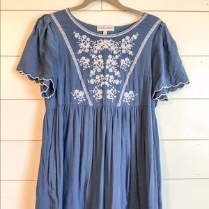 Piper and Scoot blue dress